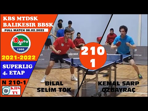 BİLAL SELİM TOK - KEMAL SARP ÖZBAYRAÇ (KBS MTDSK - BALIKESİR B.ŞEHİR BLD. SPOR) MAÇ 1