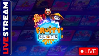 🟢LIVE WEEKEND WARM UP STREAM! - Bonuses, Big Wins & Live Chat | Fruity Slots | Hideous Slots