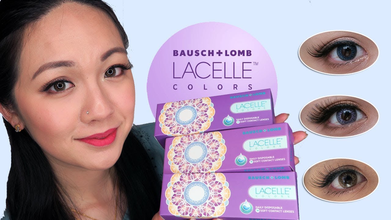BAUSCH & LOMB LACELLE COLORS | Try On and Reviews