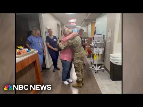 Granddaughter drives through the night to surprise grandma at final chemo treatment