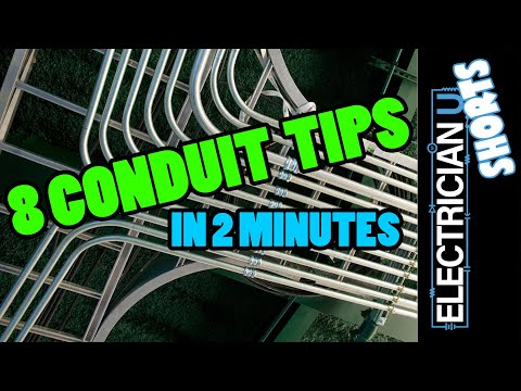 SHORTS - 8 TIPS For Working With EMT Conduit - (in 2 minutes!)