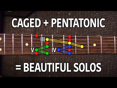 How To Use Basic CAGED To Solo Effortlessly Over Chord Changes - Lead Guitar Lesson