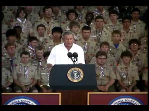 Part 1 - George W. Bush at the 2005 Boy Scout Jamboree - Part 1