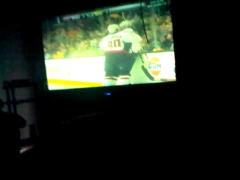 Bruins fans reaction to Nickolas backstrom,s OT goal Vs Bruins