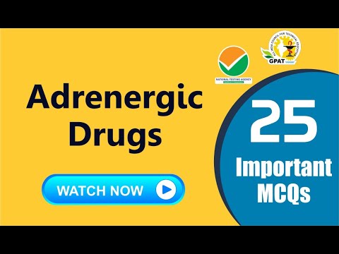 ADRENERGIC DRUGS MCQs