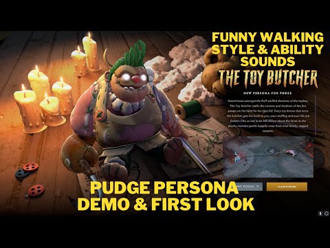 Dota 2 - Pudge Persona - The Toy Butcher | Too Funny | Intro | First Look | TI 10 Battlepass 2020