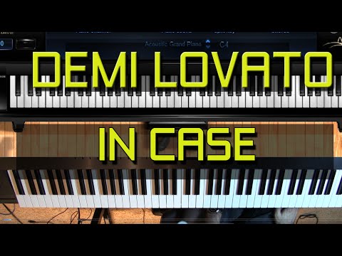 Piano Tutorial - How to Play In Case by Demi Lovato (SHEET MUSIC AVAILABLE)