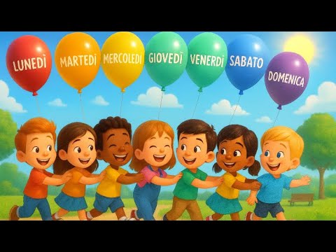 I giorni della settimana-routine quotidiana- canzoni per bambini scuola infanzia e primaria 