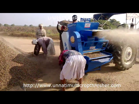 Unnati multi crop hydraulic castor thresher, for agriculture