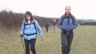 preview picture of video 'Swansea Ramblers on a Cefn Bryn New Year's Day Walk on The Gower Peninsula'