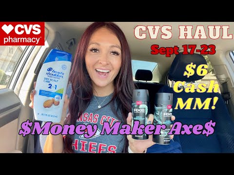 CVS Coupon Haul! Super Easy Deals! Money Maker Axe. No paper coupons needed!! Sept 17-23
