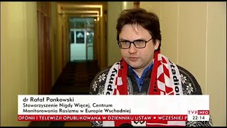 Rafał Pankowski o edukacji antyrasistowskiej z udziałem piłkarzy, 7.01.2016.