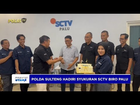 BIDHUMAS POLDA SULTENG HADIRI HUT KE-1 SCTV BIRO PALU