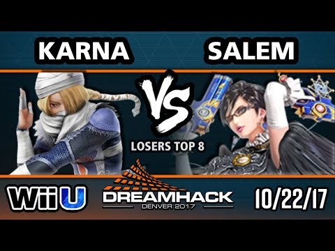 DHDEN17 Smash 4 - FX | Karna (Sheik) Vs. MVG | Salem (Bayonetta) - Wii U Singles LT8
