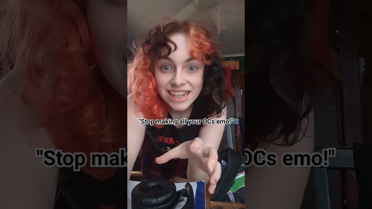 all my OCs are just copy paste for different fandoms and I'm unashamed #shorts #funny #art #emo