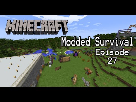 EP 27 Survival Modded Minecraft - Quarry Expansion
