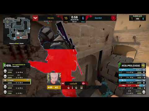 CadiaN vs Gambit | 1vs4 INSANE CLUTCH!!!!!!!!!!