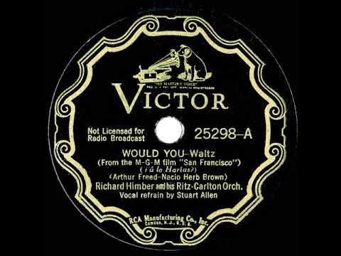 1936 Richard Himber - Would You? (Stuart Allen, vocal)