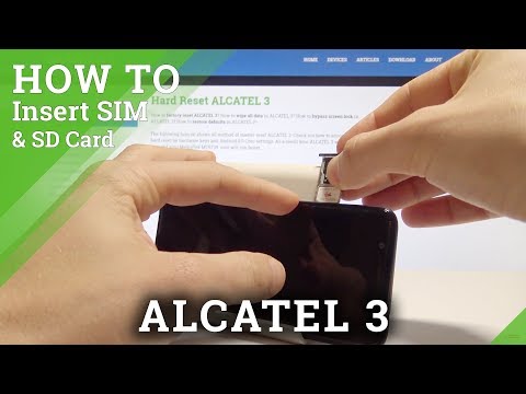 How to Insert SIM and SD in ALCATEL 3 - Set Up Nano SIM and Micro SD