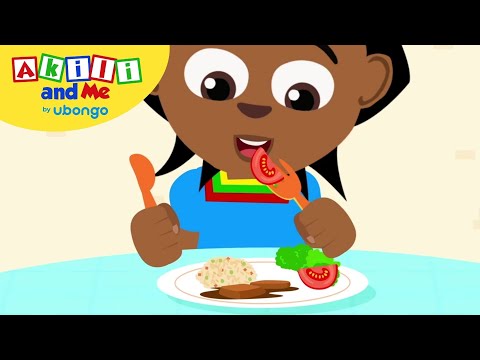 Wimbo "Kula Chakula bora cha kukutosha!" | Boresha Afya yako na Akili | Katuni za Elimu kwa Watoto