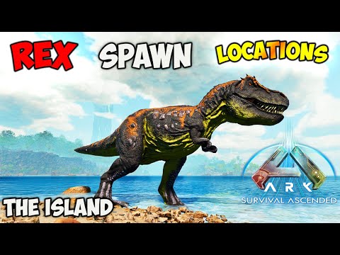 ASA: BEST Rex Spawn LOCATIONS | ARK Survival Ascended The Island