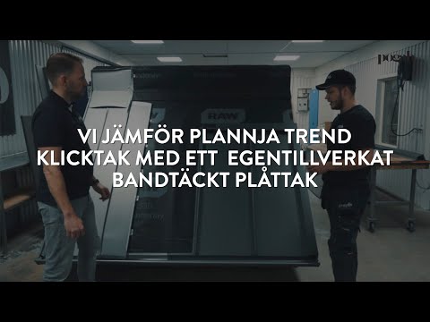 Plannja Trend klicktak vs Dubbelfalsat bandtäckt plåttak