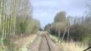 preview picture of video 'View from rear cab TER Calais-St Pol sur Ternoise - March 08'