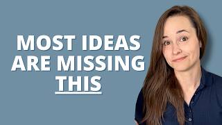 If Your Novel Idea Doesn't Have THIS, You Might as Well Not Write It 🫣