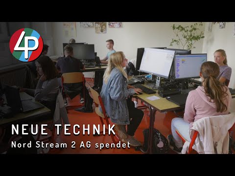 NORD STREAM 2 AG für einen guten Zweck | Schulen erhalten neue Computertechnik