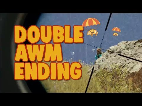 DOUBLE AWM ENDING - chocoTaco PUBG Gameplay