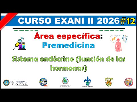 Curso EXANI II 2026 Premedicina: Sistema endócrino (función de las hormonas) #12