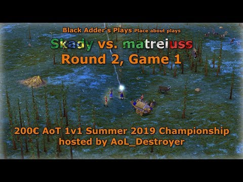 Summer 2019 Championship, R2 - Skady vs. matreiuss, Game 1 - Age of Mythology: The Titans