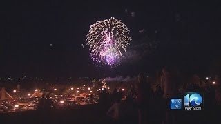 Yorktown fireworks go off as planned, others rescheduled
