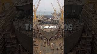 How Mega Cruise Ships Are Actually Built 🤯 #viral #shorts