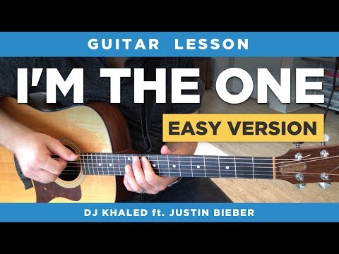 🎸 "I'm The One" guitar lesson (DJ Khaled ft. Justin Bieber) (easy w/ chords)