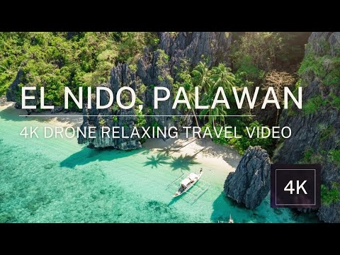 El Nido Palawan, 4K Drone Relaxing Travel Video