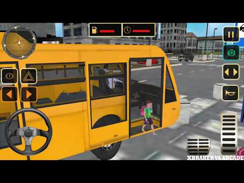 City High School Bus Driving Simulator Transport Children PRO | MY OLD SCHOOL BUS - Gameplay HD