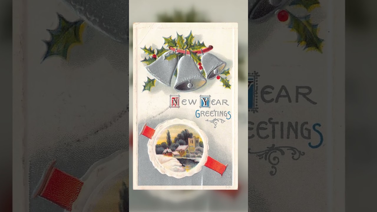 New Year Greetings, Divided Back, Janesville WI, 1914 Video