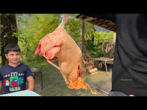 ¡2 PATOS JUGOSOS ENTEROS A LA PARRILLA BAJO EL BARRIL! MÉTODO INCREÍBLE