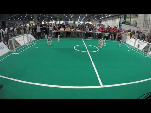 RoboCup 2016 SPL-Indoor Quarterfinals: Nao Devils vs. UChile