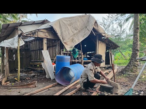 Bang Kalijaga Buat Sampan❗Alat Tangkap Ikan