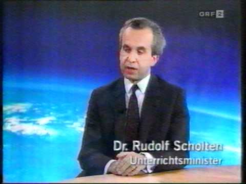 Schulische Integration/ Inklusion: Minister Scholten im ORF-ZIB 1994