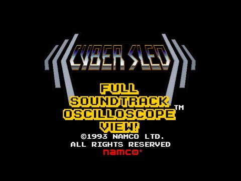 Cyber Sled (ARCADE) - Full Soundtrack - In Oscilloscope and (PSX) Gameplay View!