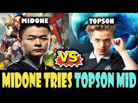 MidOne try to Lane Topson in Mid Lane — OG's GOD!! DOTA 2