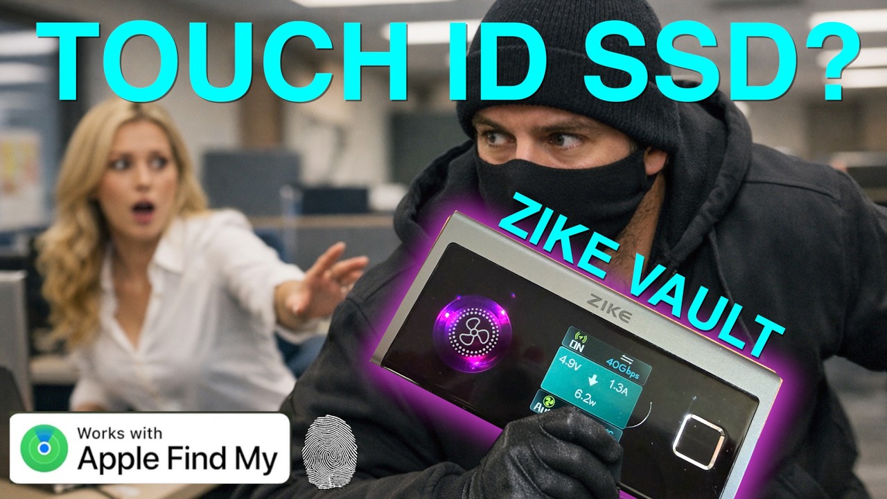Touch ID + Find My SSD?! ZIKE Vault Enclosure