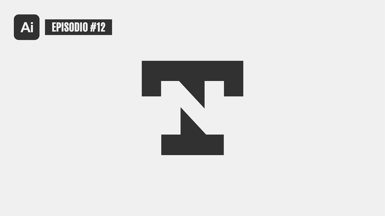 CURSO LOGOTIPOS EP.12 – Como CREAR un LOGO utilizando el ESPACIO NEGATIVO || ILLUSTRATOR TUTORIAL