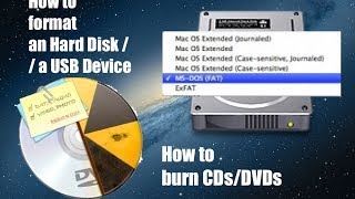 English Mac Tutorial #2 - Burning DVDs; How to partition and to Format an Hard Drive