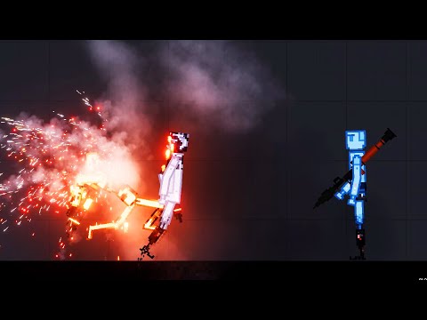 Robots Fighting Each Other In People Playground Vol.7