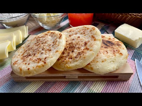 Arepa with Cheese, Colombian Style