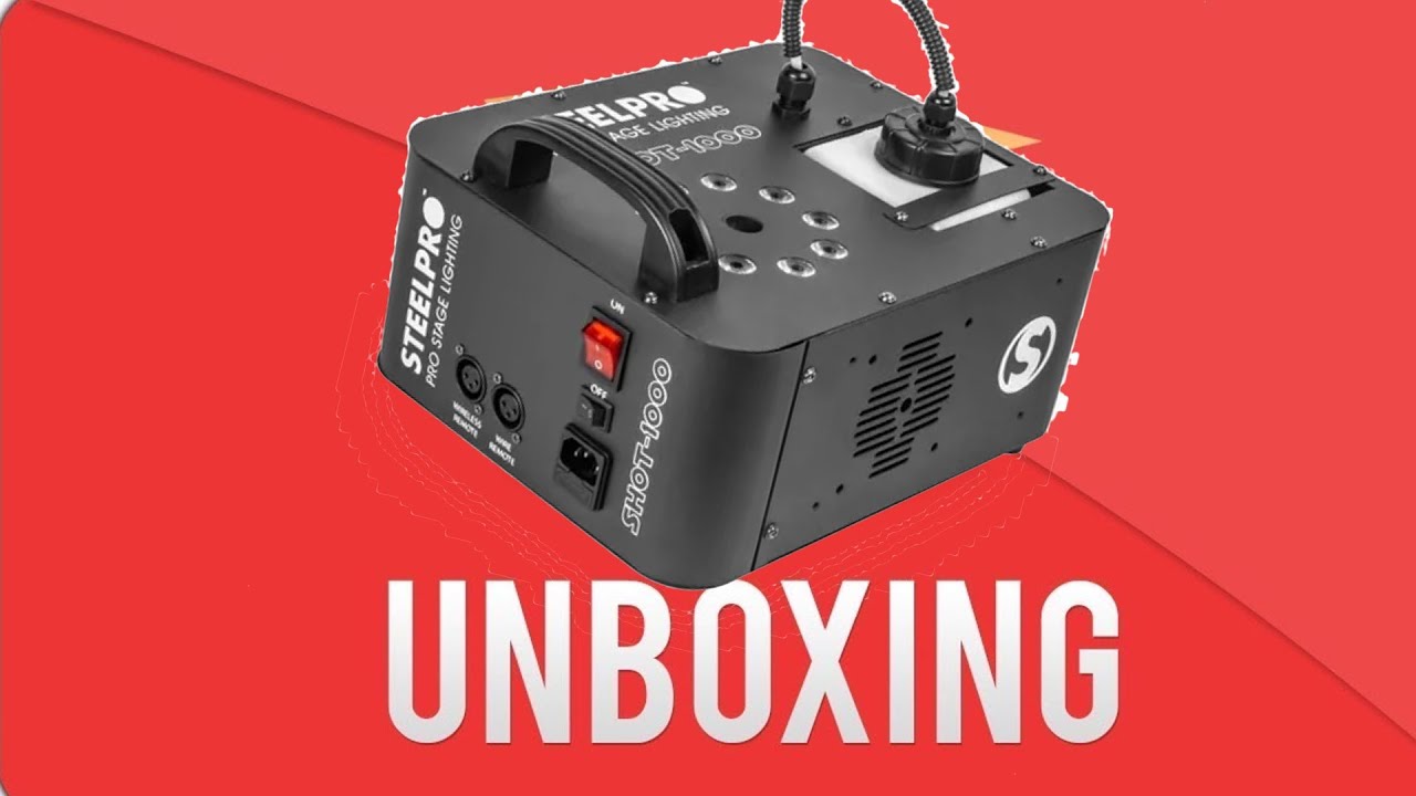 UNBOXING Basico - Maquina de humo . shot 1000 Steelpro